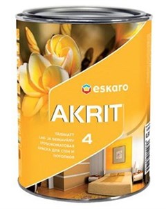 Краска интерьерная Akrit 4 0 95 л Eskaro