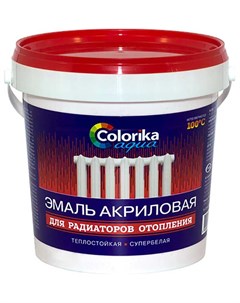 Эмаль Aqua для радиаторов 0 8кг Colorika