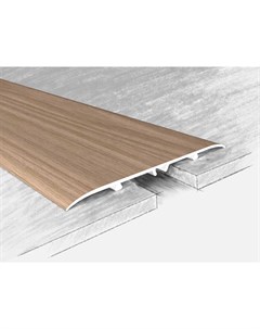 Порог алюм. п/кругл 80мм/4мм/0,9м дуб беленый №031-617К Ктм-2000