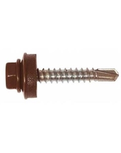 Саморез кров. 5,5х19 RAL 8017 шоколадный PT3  (50шт) Fixhaus