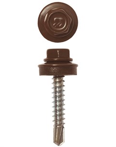 Саморез кров. 4,8х29 RAL 8017 шоколадный PT1  (50шт) Fixhaus