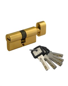 Механизм цилиндровый (30/30, ключ/вертушка, латунь, перфоключ) ЛПУВ-60 Нора-м