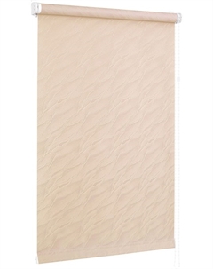 Рулонная штора СРШ-01МЭ-834 47(43)/160, сантайм, жаккард, бежевый Delfa