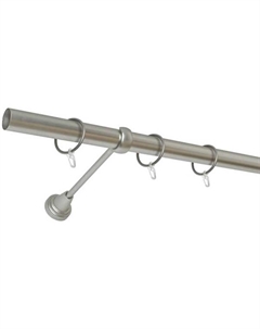 Карниз металлический НЬЮ-ЙОРК DR_К_Н-300_16/1P/6 хром матовый Decorule