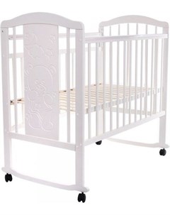 Классическая детская кроватка Noli Мишутка J 502 белый Pituso