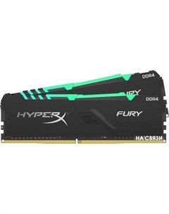 Оперативная память Fury RGB 2x32GB DDR4 PC4 24000 HX430C16FB3AK2 64 Hyperx