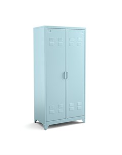 Шкаф с 2 дверками из металла hiba синий синий 85x180x50 см Laredoute