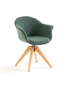 Кресло офисное вращающееся quilda зеленый зеленый 63x82x58 см Laredoute