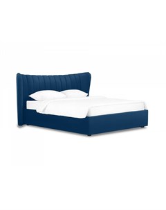 Кровать queen agata lux синий 203x112x225 см Ogogo