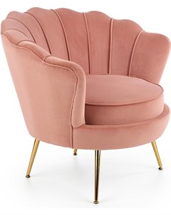 Кресло AMORINITO светло розовый золотой Halmar