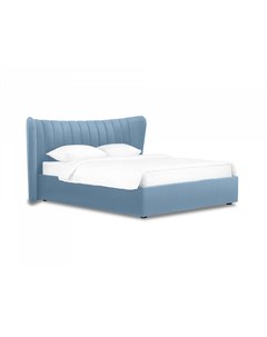 Кровать queen agata lux голубой 203x112x225 см Ogogo