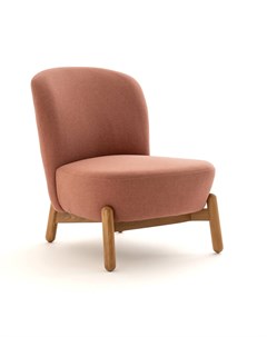 Кресло мягкое miji розовый 61x75x77 см Laredoute