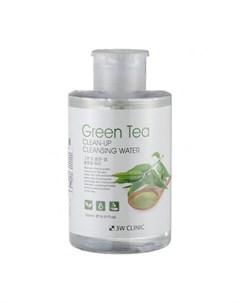 Вода очищающая мицеллярная Clean Up Cleansing Water Green Tea 3w clinic