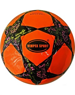 Футбольный мяч CL размер 5 оранжевый черный 9025 Vimpex sport
