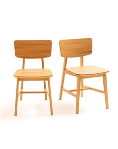 Комплект из 2 винтажных стульев aya коричневый 44x80x55 см Laredoute