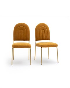 Комплект из 2 стульев rainbow оранжевый 59x91x45 см Laredoute