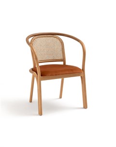Кресло для столовой joana коричневый 60x79x55 см Laredoute