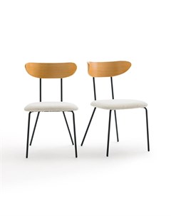 Комплект из двух стульев brooklyn белый 49x81x53 см Laredoute
