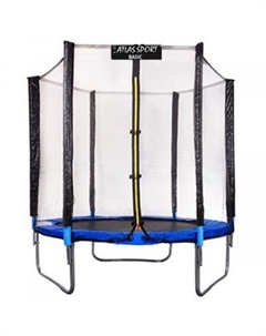 Батут пружинный 6ft Basic blue (с защитной сеткой) Atlas sport