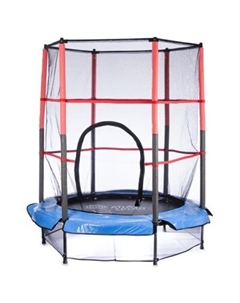 Батут 4,5ft elastic band BLUE (с защитной сеткой) Atlas sport