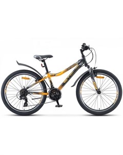 Велосипед navigator 410 v v010 lu082936 чёрный желтый Stels