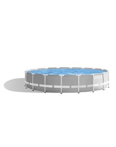 Каркасный бассейн prism frame 26756 610х132 см с лестницей и фильтр насосом Intex
