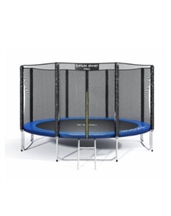 Батут пружинный 12ft-4 pro blue (с защитной сеткой и лестницей) Atlas sport