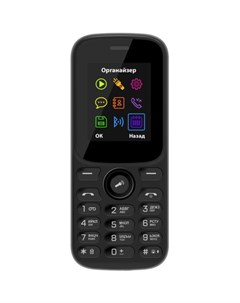 Мобильный телефон m124 черный без зу Vertex