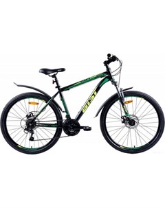 Велосипед quest disc 26 р 13 2022 черный зеленый Aist