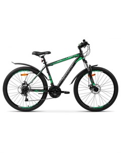 Велосипед quest disc 26 р 16 2022 серый зеленый Aist