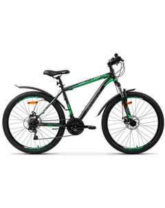 Велосипед quest disc 26 р 13 2022 серый зеленый Aist