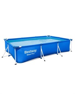 Каркасный бассейн steel pro 56411 300х201х66 см с фильтр насосом Bestway