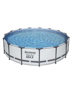 Бассейн steel pro max 56488 457х107 см с лестницей и фильтр насосом Bestway