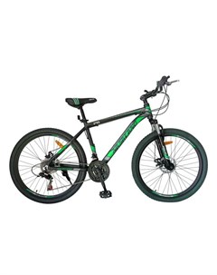 Велосипед r1 26 р 18 черный зеленый Nasaland
