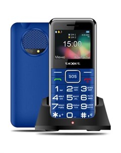Мобильный телефон tm b319 синий Texet