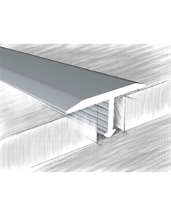 Порог алюм. Т-образный 18мм 318-01М серебро 2,7м Ктм-2000