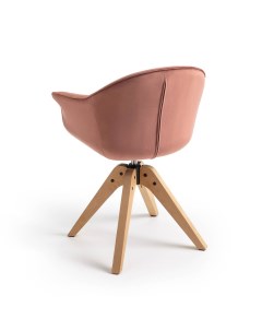 Кресло офисное вращающееся quilda розовый 63x82x58 см Laredoute