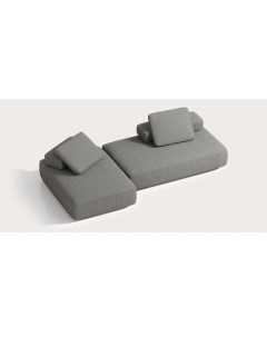 Модульный диван plain sofa b серый 280x58x140 см Bino-home