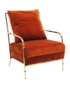 Кресло regina оранжевый 66x84 0x74 см Kare