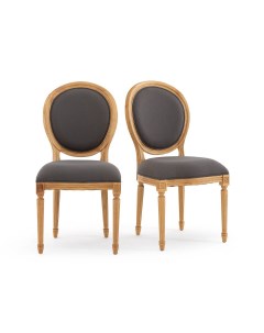 Комплект из 2 стульев nottingham серый 47x98x58 см Laredoute
