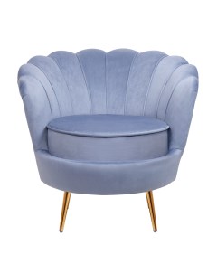 Кресло pearl sky синий 85x75x75 см Mak-interior