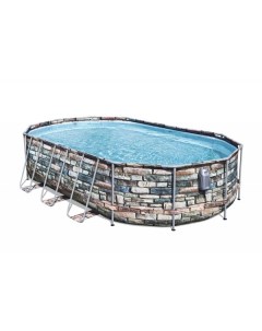 Каркасный бассейн power steel swim vista 56719 610x366x122 с фильтр насосом и лестницей Bestway