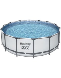 Каркасный бассейн steel pro max 5612x 427x122 см с фильтр насосом и лестницей Bestway