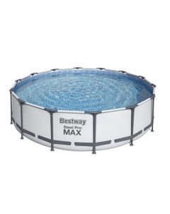 Каркасный бассейн steel pro max 56950 427x107см с фильтр насосом лестницей и тентом Bestway