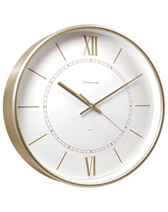 Часы настенные Золотая классика 77778744 D30 5 см пластик Тройка
