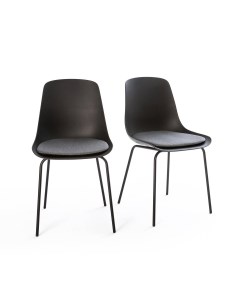 Комплект из 2 стульев menin черный 48x83x50 см Laredoute