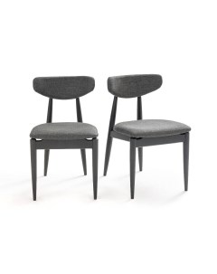 Комплект из 2 стульев nochy черный 47x80x56 см Laredoute