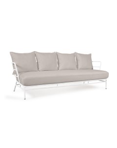 Трехместный диван mareluz серый 197x60x75 см La forma