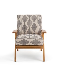 Кресло batik серый 65x78x81 см Laredoute