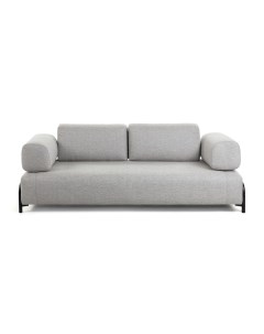 Модуль трехместного дивана compo светло серый серый 232x82x98 см La forma